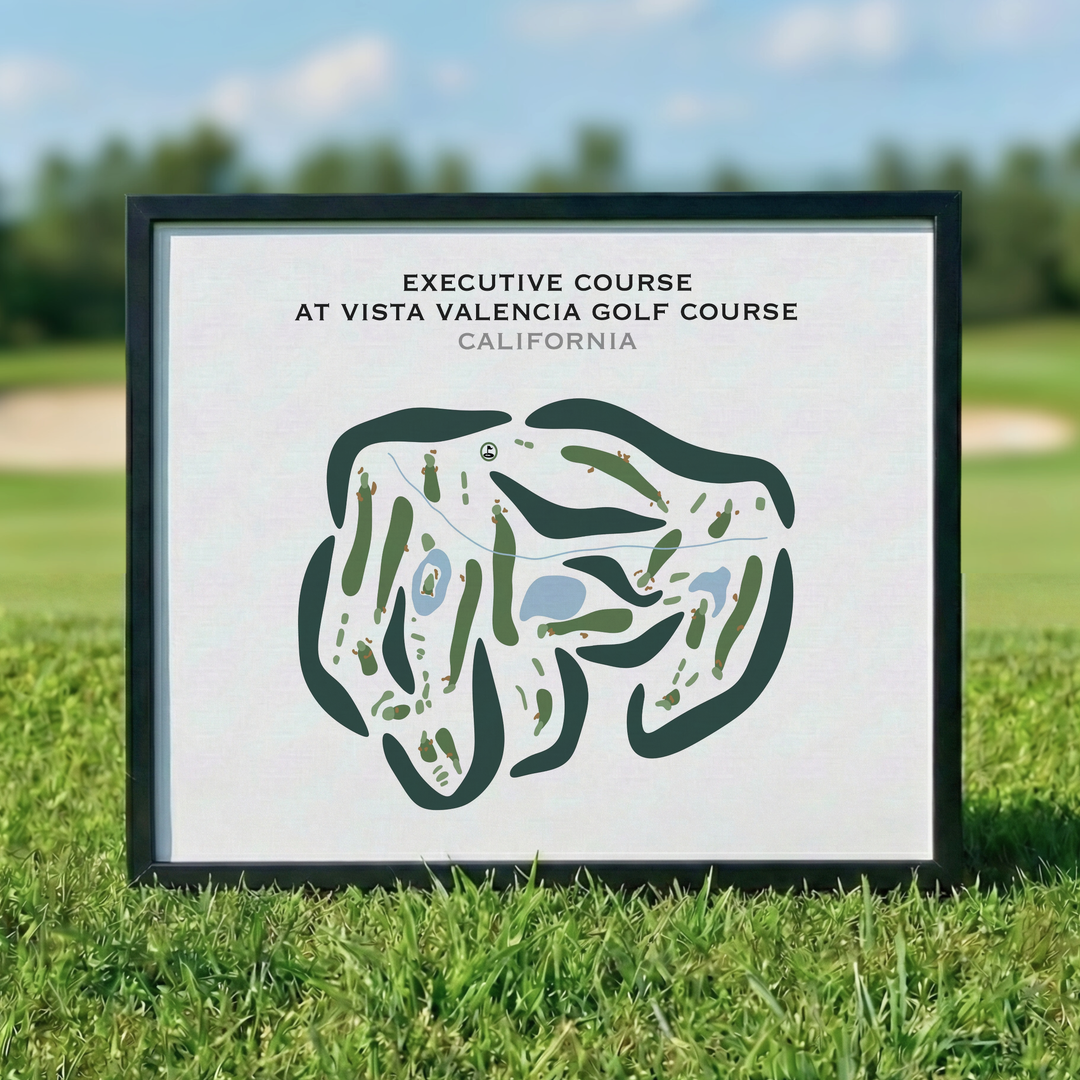 Executive at Vista Valencia Golf Course, California - Printed Golf Courses