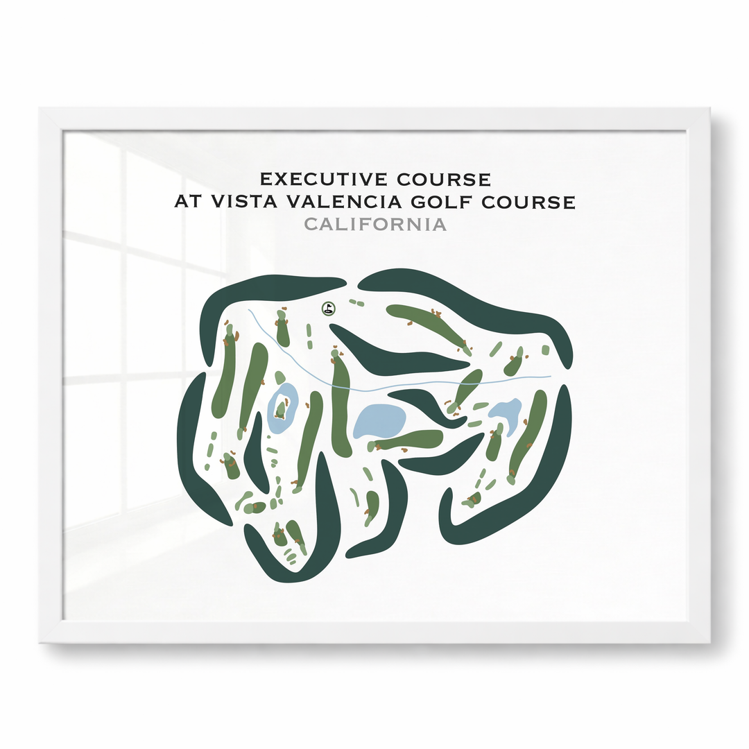 Executive at Vista Valencia Golf Course, California - Printed Golf Courses