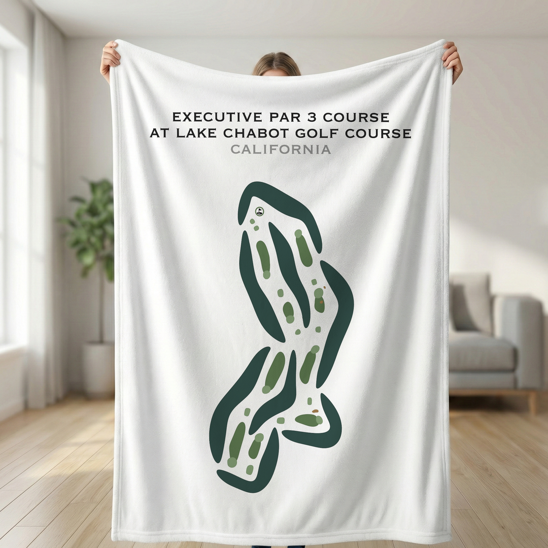 Executive Par 3 Course at Lake Chabot Golf Course, California - Printed Golf Courses