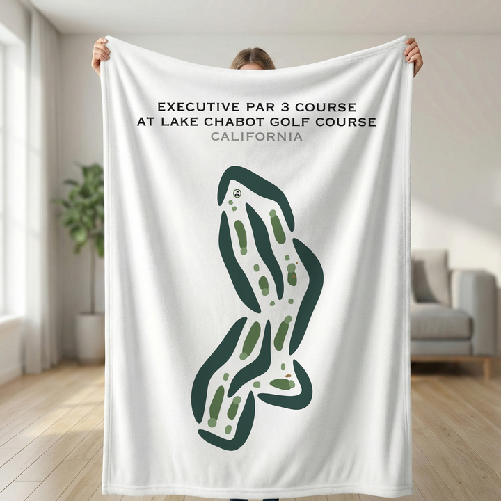Executive Par 3 Course at Lake Chabot Golf Course, California - Printed Golf Courses