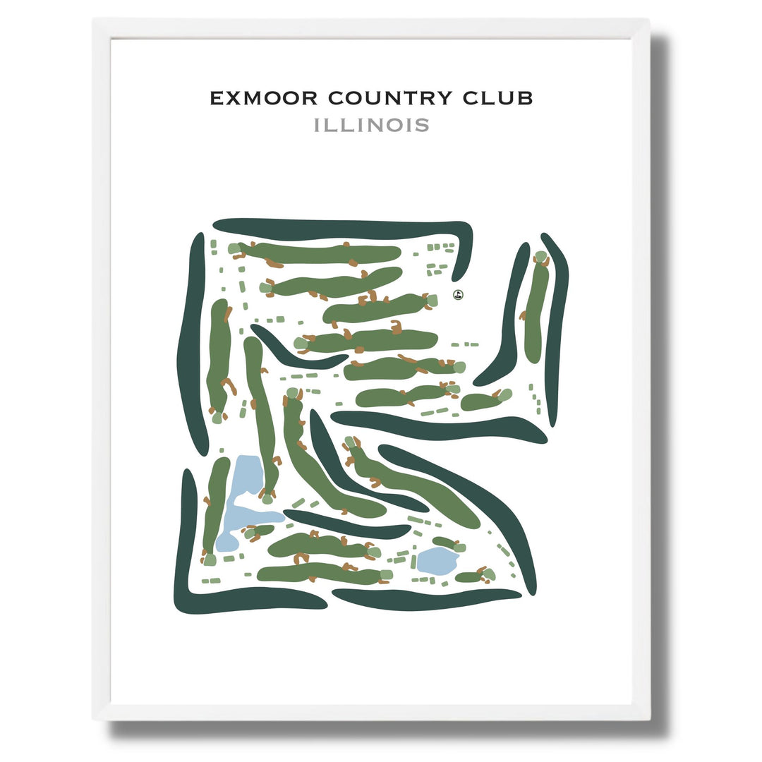 Exmoor Country Club, Illinois - Printed Golf Course