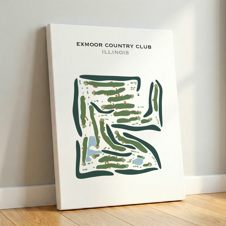 Exmoor Country Club, Illinois - Printed Golf Course