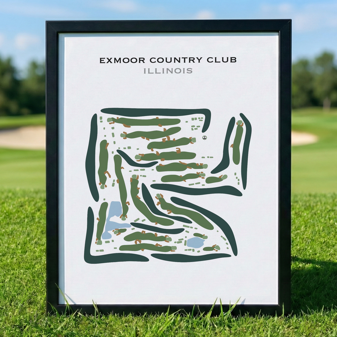 Exmoor Country Club, Illinois - Printed Golf Course