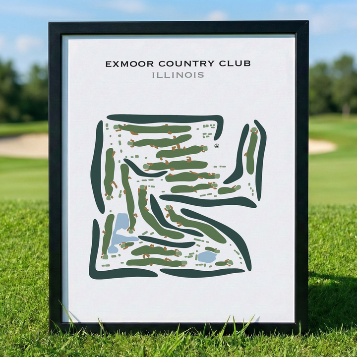 Exmoor Country Club, Illinois - Printed Golf Course