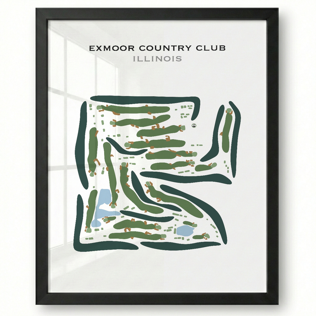 Exmoor Country Club, Illinois - Printed Golf Course