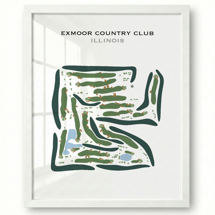 Exmoor Country Club, Illinois - Printed Golf Course