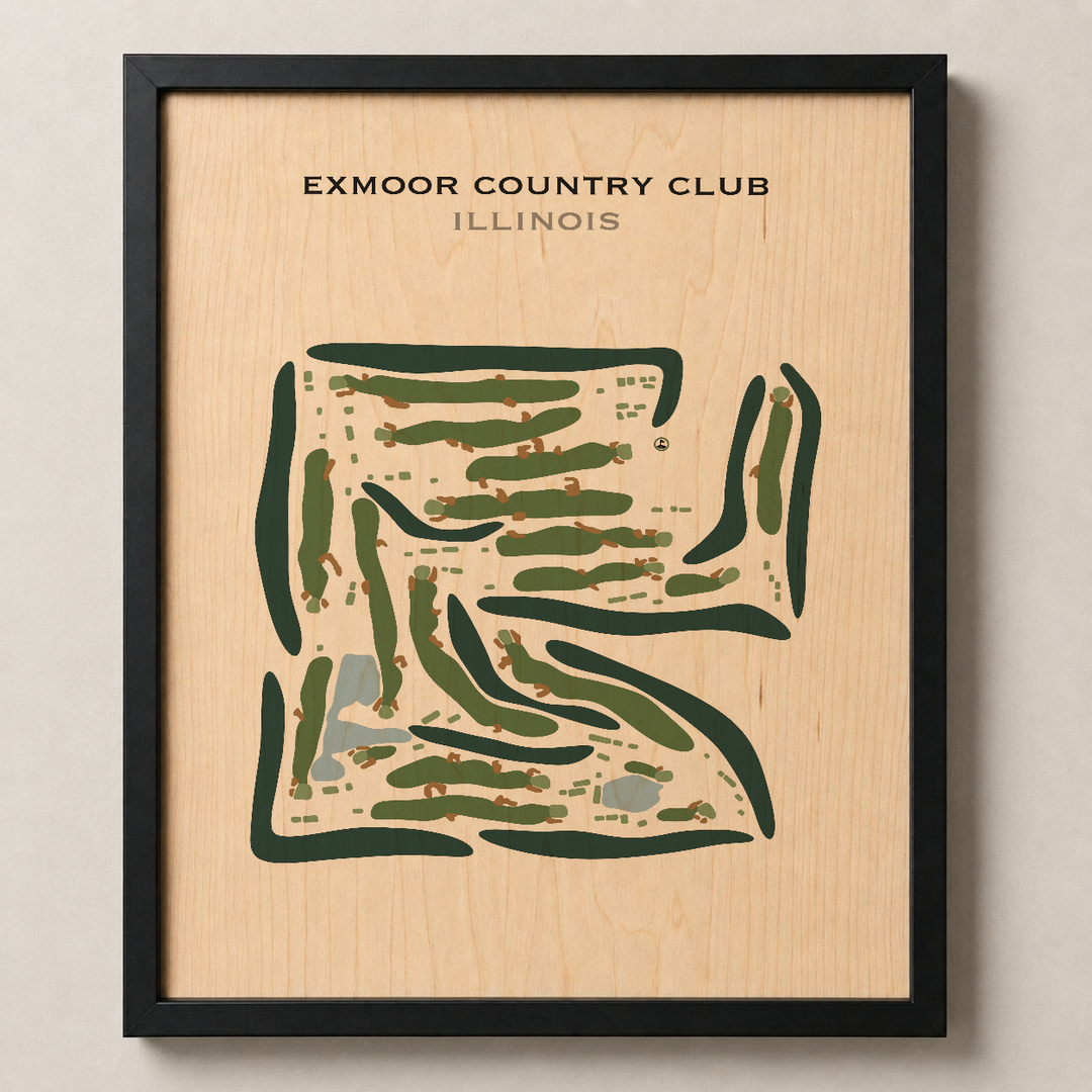 Exmoor Country Club, Illinois - Printed Golf Course