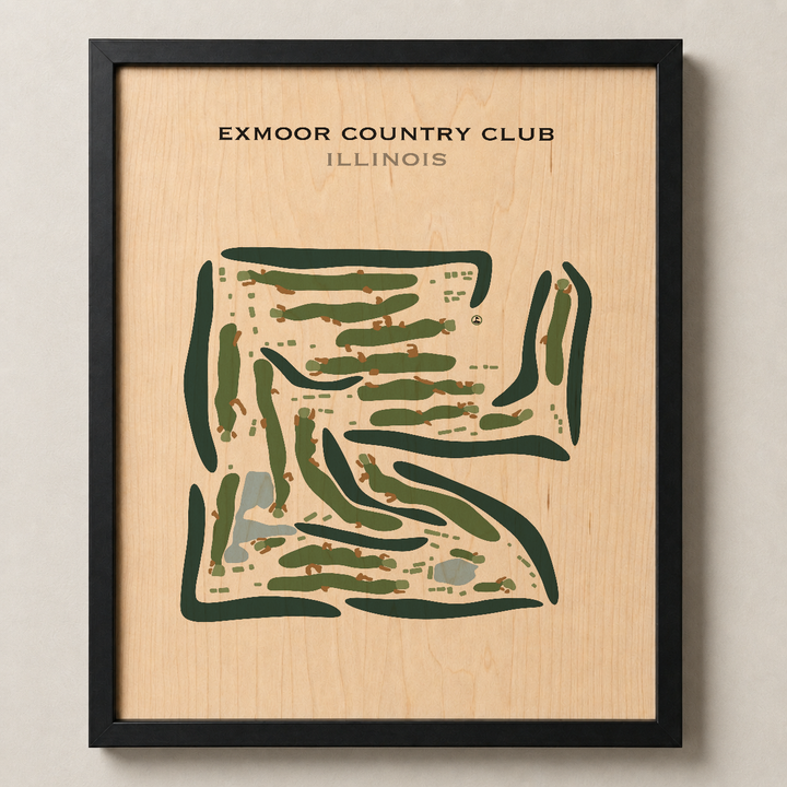 Exmoor Country Club, Illinois - Printed Golf Course