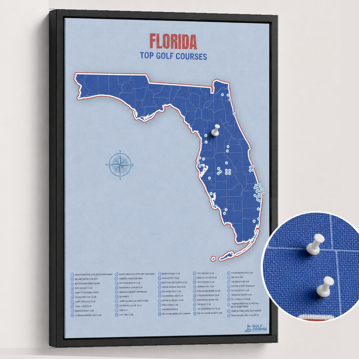 Map of Florida Golf Courses