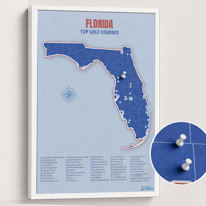 Map of Florida Golf Courses