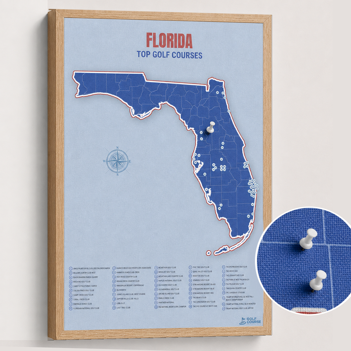 Map of Florida Golf Courses