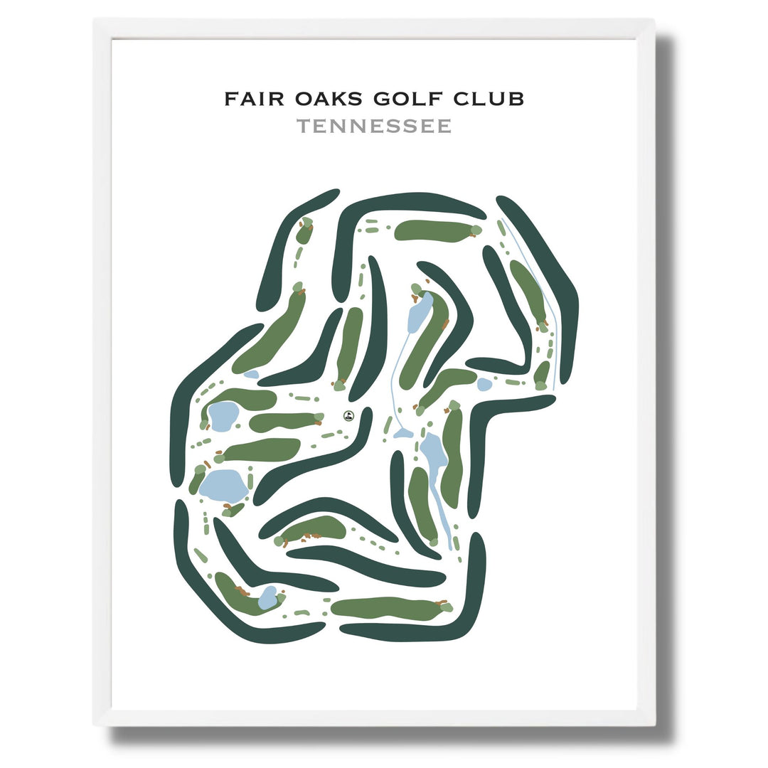 Fair Oaks Golf Club, Tennessee - Printed Golf Courses