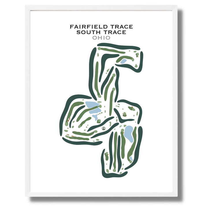 Fairfield Greens South Trace Golf Course, Ohio - Printed Golf Courses