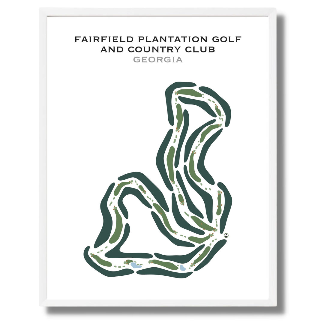 Fairfield Plantation Golf and Country Club, Georgia - Printed Golf Courses