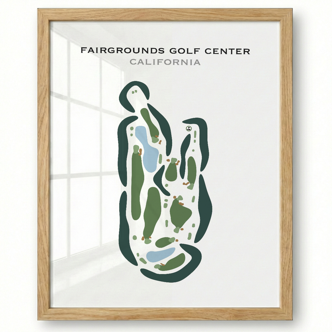 Fairgrounds Golf Center, California - Printed Golf Courses