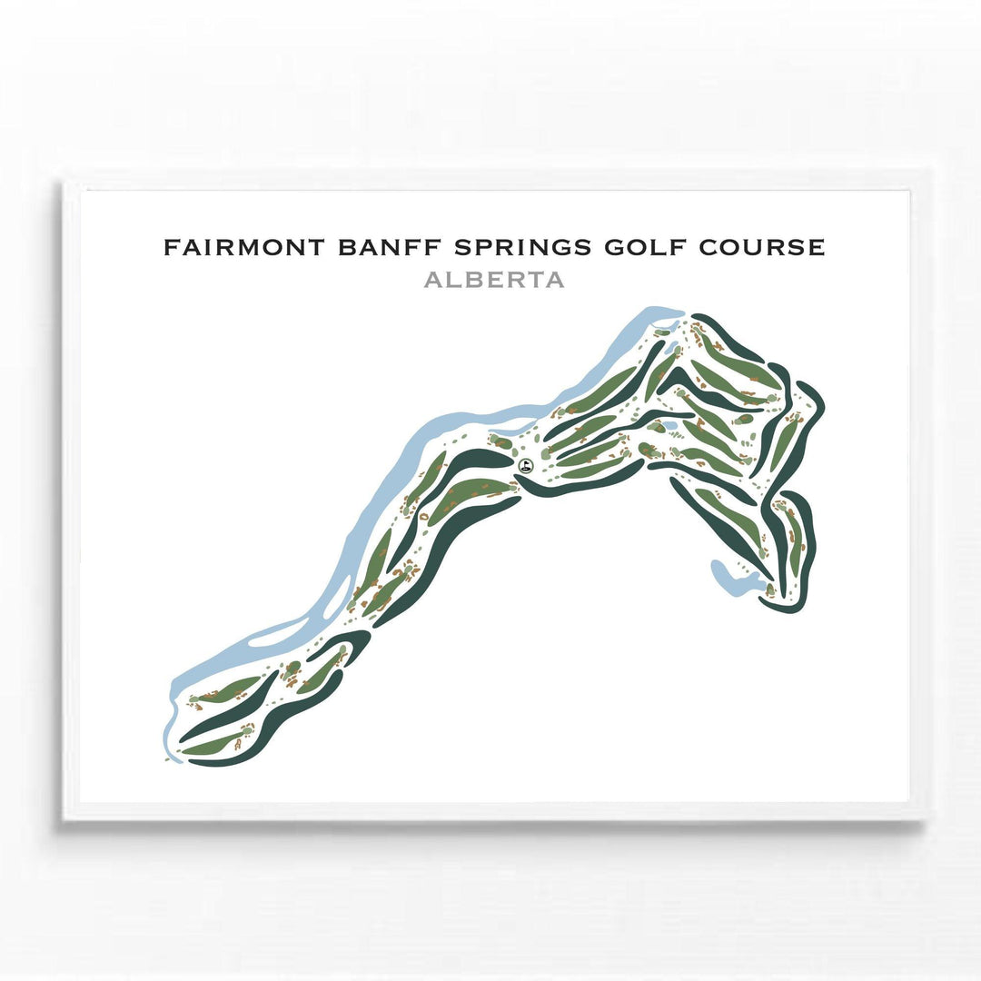 Fairmont Banff Springs Golf Course, Alberta - Printed Golf Courses - Golf Course Prints