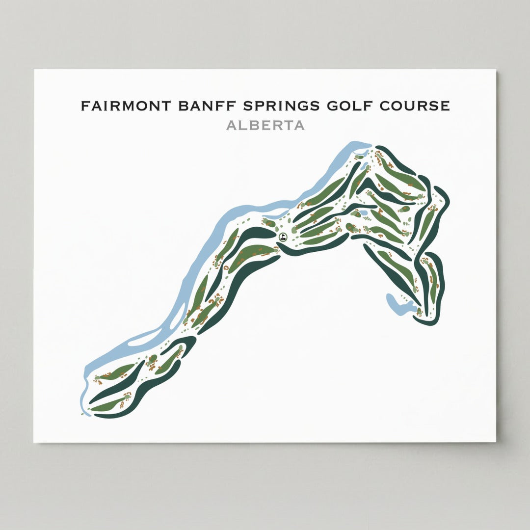Fairmont Banff Springs Golf Course, Alberta - Printed Golf Courses