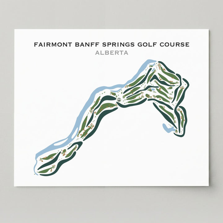 Fairmont Banff Springs Golf Course, Alberta - Printed Golf Courses