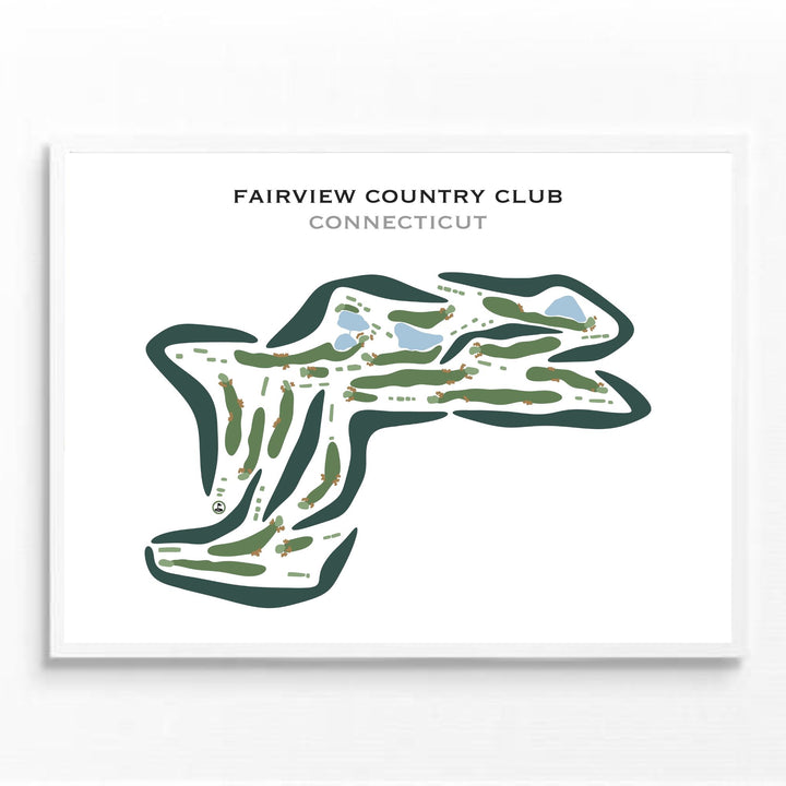 Fairview Country Club, Connecticut - Printed Golf Courses