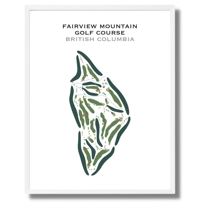 Fairview Mountain Golf Course, British Columbia - Printed Golf Courses