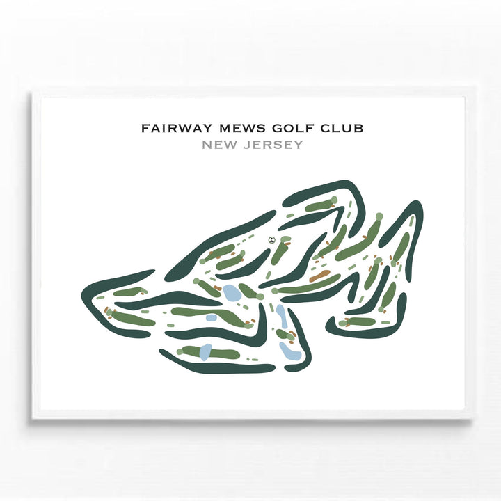 Fairway Mews Golf Club, New Jersey - Printed Golf Course