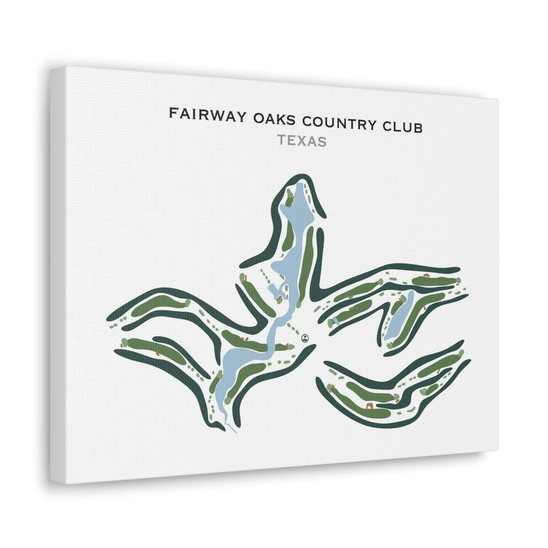 Fairway Oaks Country Club, Texas - Printed Golf Courses - Golf Course Prints