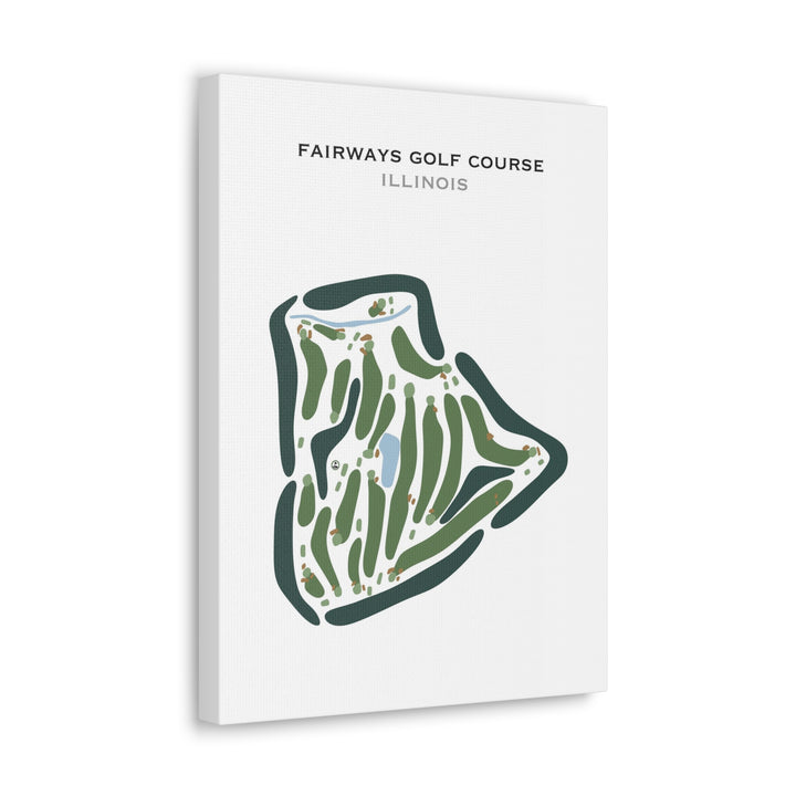 Fairways Golf Course, Illinois - Printed Golf Courses