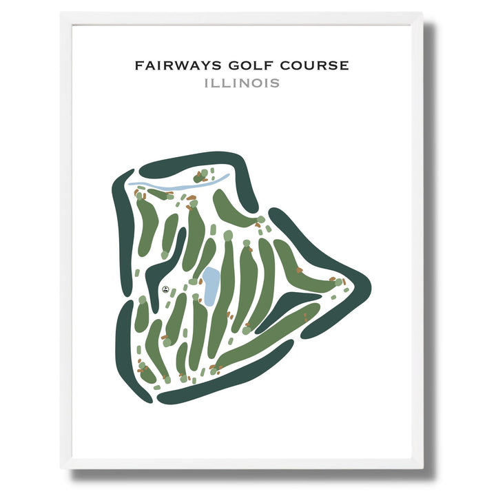 Fairways Golf Course, Illinois - Printed Golf Courses