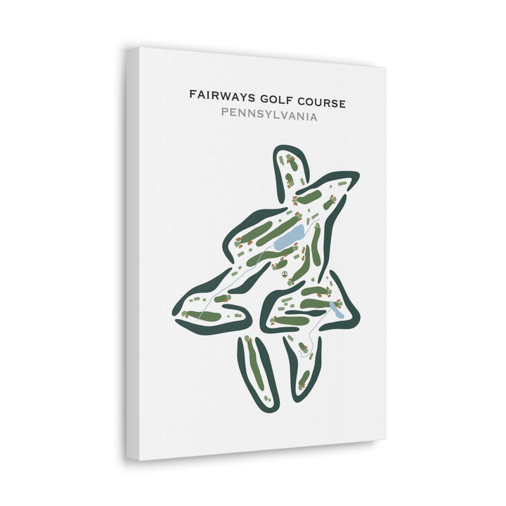 Fairways Golf Course, Pennsylvania - Printed Golf Courses