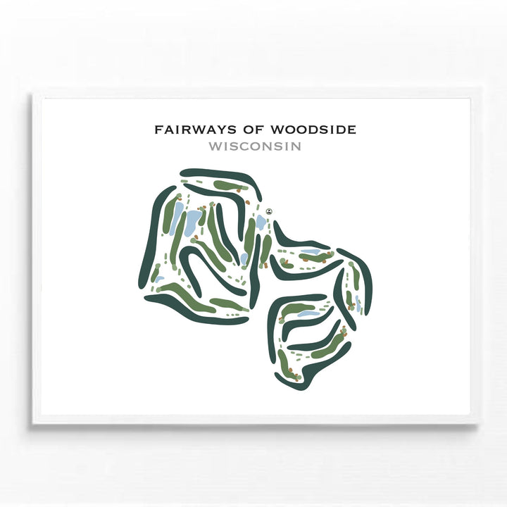 Fairways of Woodside, Wisconsin - Printed Golf Course