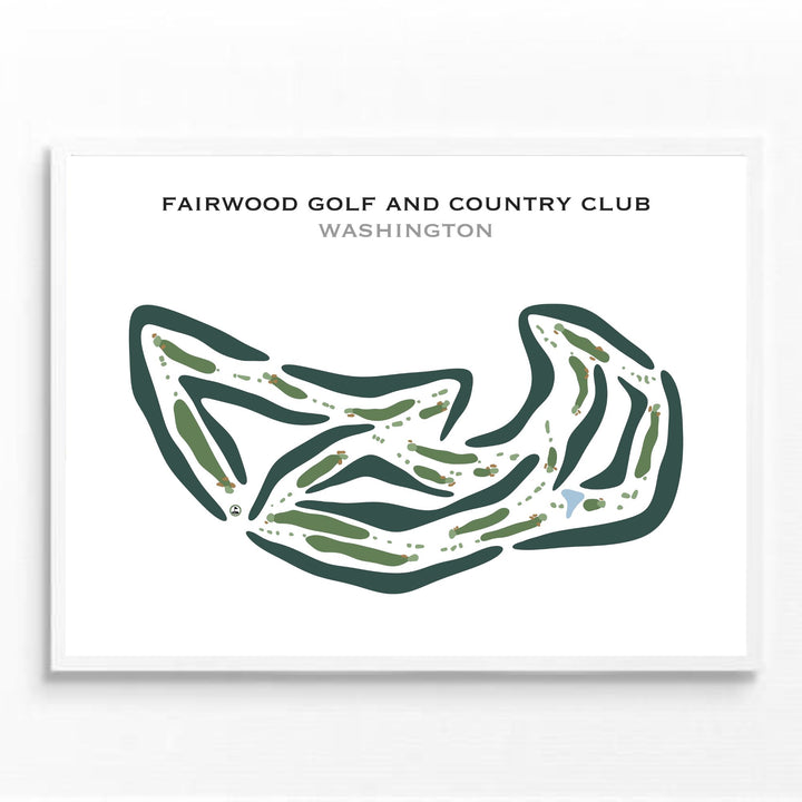 Fairwood Golf & Country Club, Washington - Printed Golf Courses