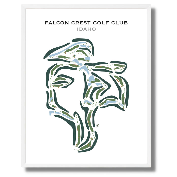 Falcon Crest Golf Club, Idaho - Printed Golf Course