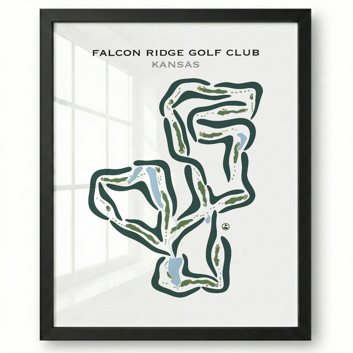 Falcon Ridge Golf Club, Kansas - Printed Golf Courses