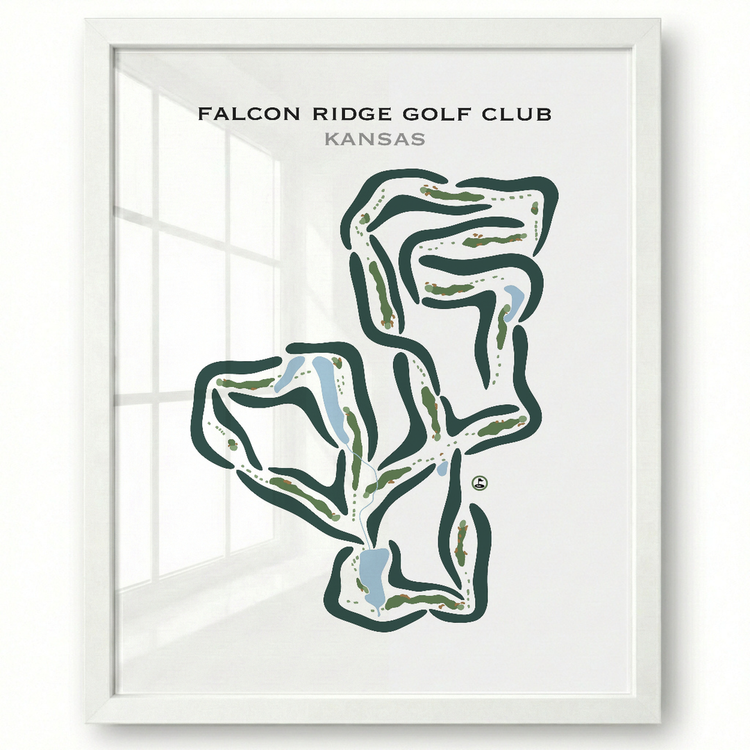 Falcon Ridge Golf Club, Kansas - Printed Golf Courses