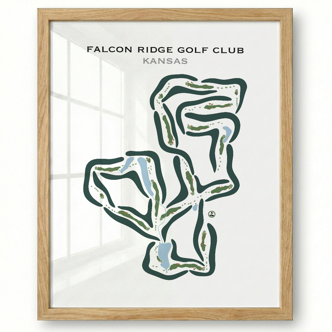 Falcon Ridge Golf Club, Kansas - Printed Golf Courses