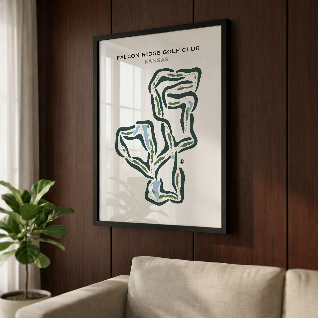 Falcon Ridge Golf Club, Kansas - Printed Golf Courses