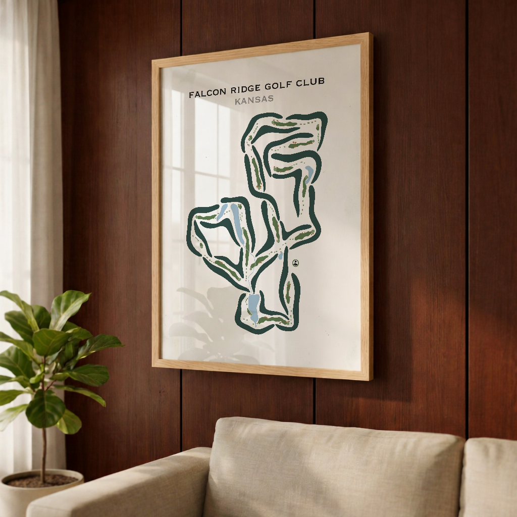 Falcon Ridge Golf Club, Kansas - Printed Golf Courses