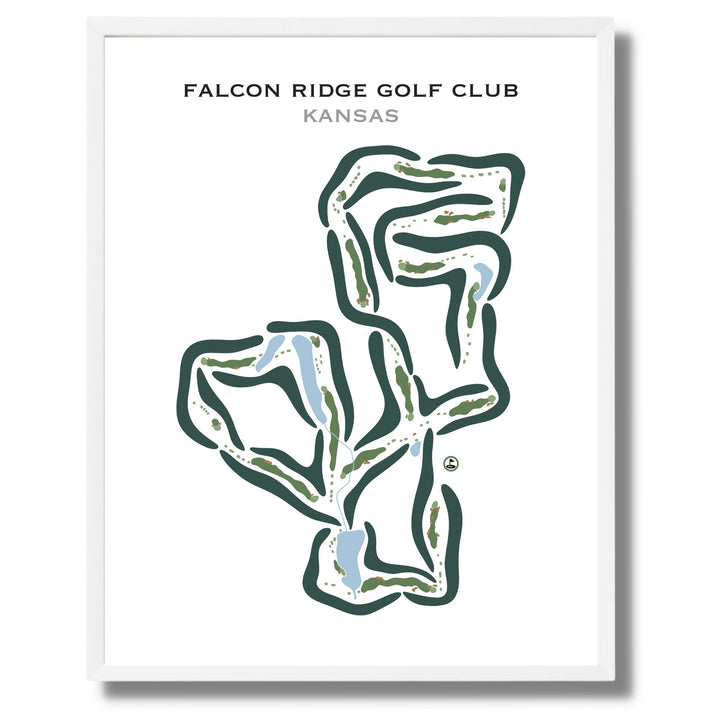 Falcon Ridge Golf Club, Kansas - Printed Golf Courses