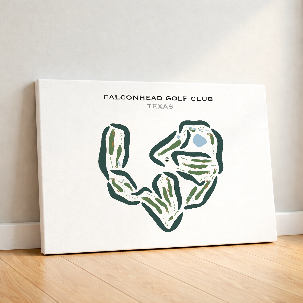 Falconhead Golf Club, Texas - Printed Golf Courses