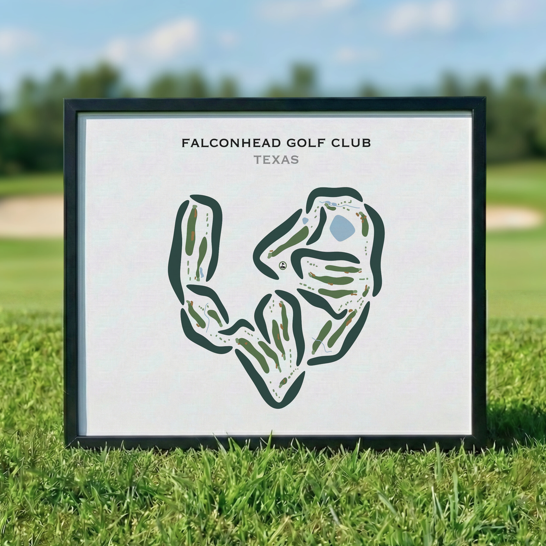 Falconhead Golf Club, Texas - Printed Golf Courses