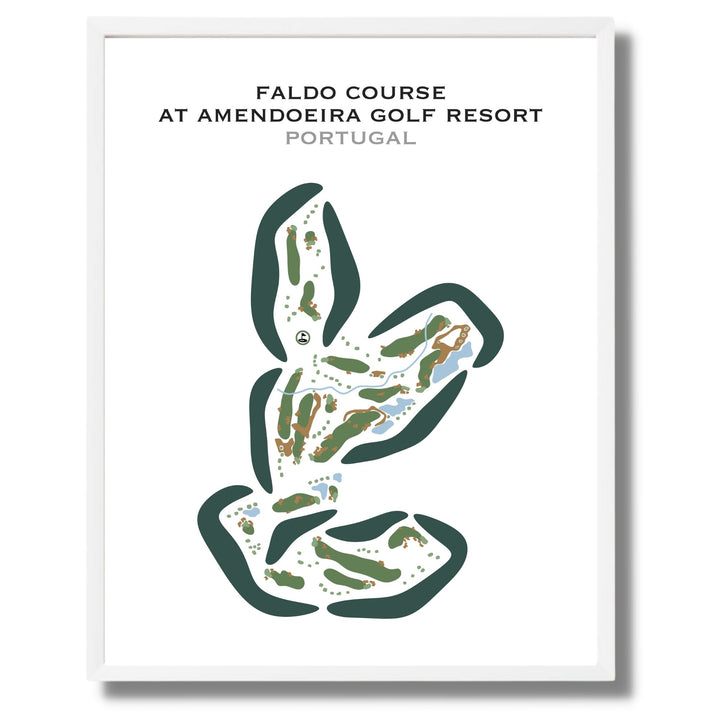 Faldo Course at Amendoeira Golf Resort, Florida - Printed Golf Courses