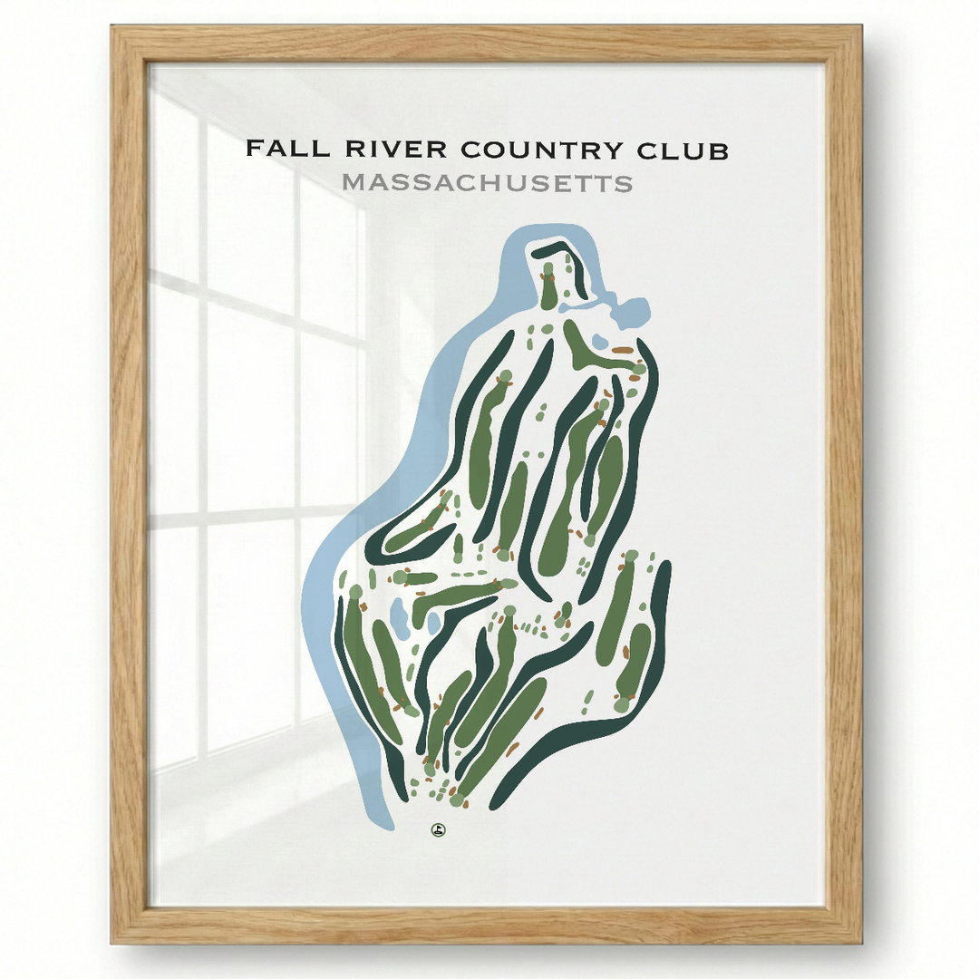 Fall River Country Club, Massachusetts - Printed Golf Courses