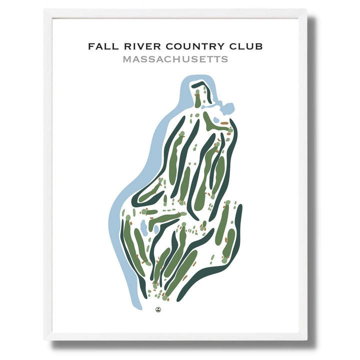 Fall River Country Club, Massachusetts - Printed Golf Courses - Golf Course Prints