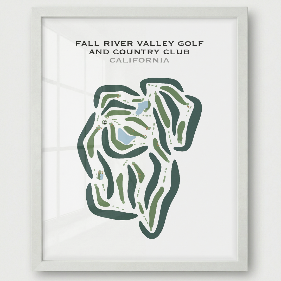Fall River Valley Golf & Country Club, California - Printed Golf Courses