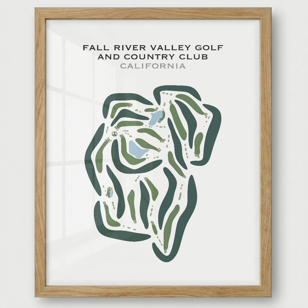 Fall River Valley Golf & Country Club, California - Printed Golf Courses
