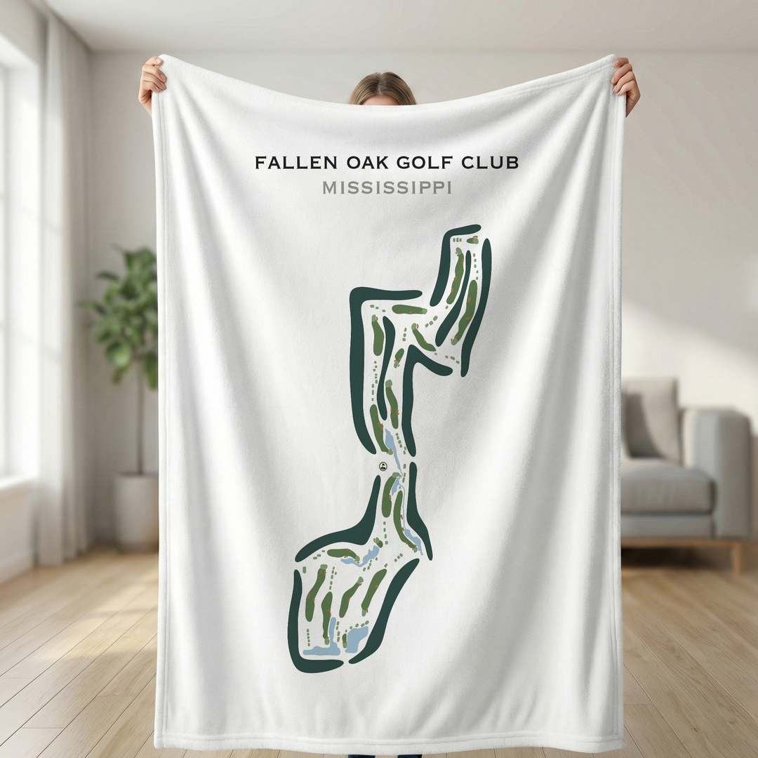Fallen Oak Golf Club, Mississippi - Printed Golf Course