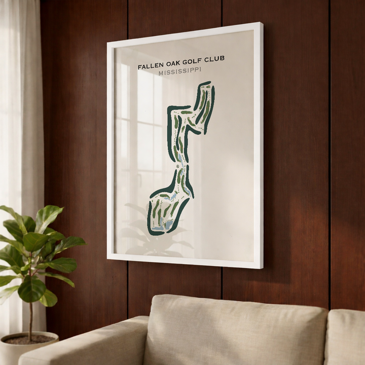 Fallen Oak Golf Club, Mississippi - Printed Golf Course