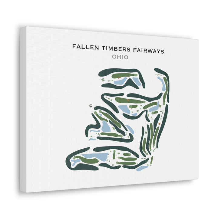 Fallen Timbers Fairways, Ohio - Printed Golf Course