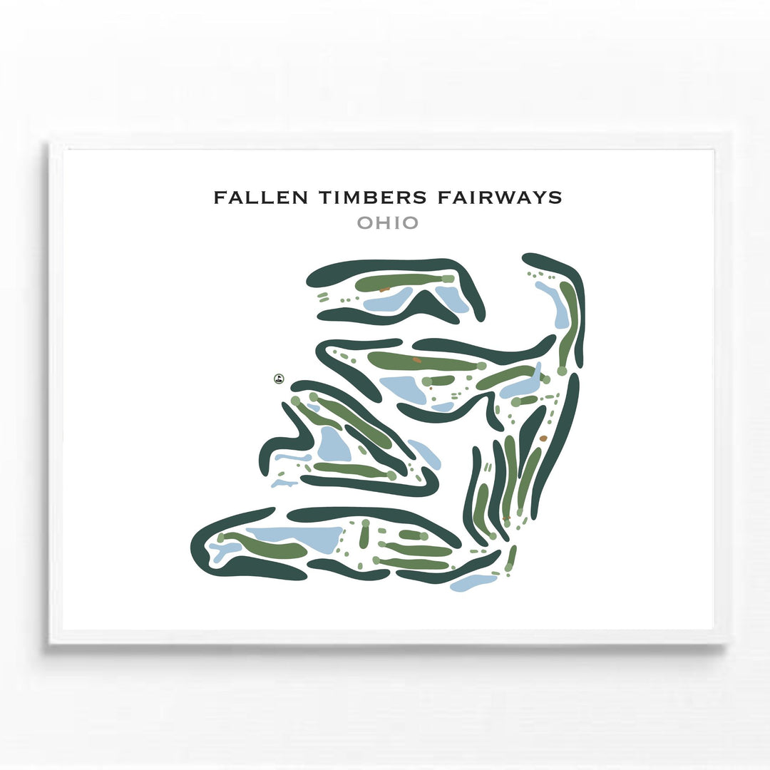 Fallen Timbers Fairways, Ohio - Printed Golf Course