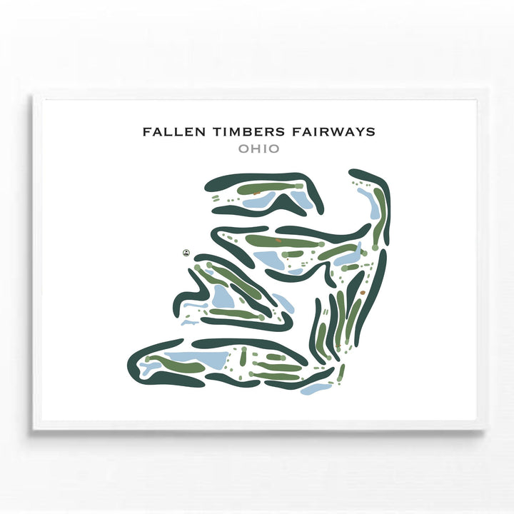 Fallen Timbers Fairways, Ohio - Printed Golf Course